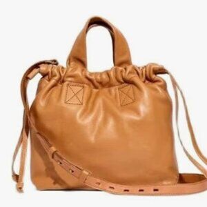 Madewell Piazza Tan Leather Crossbody Bag